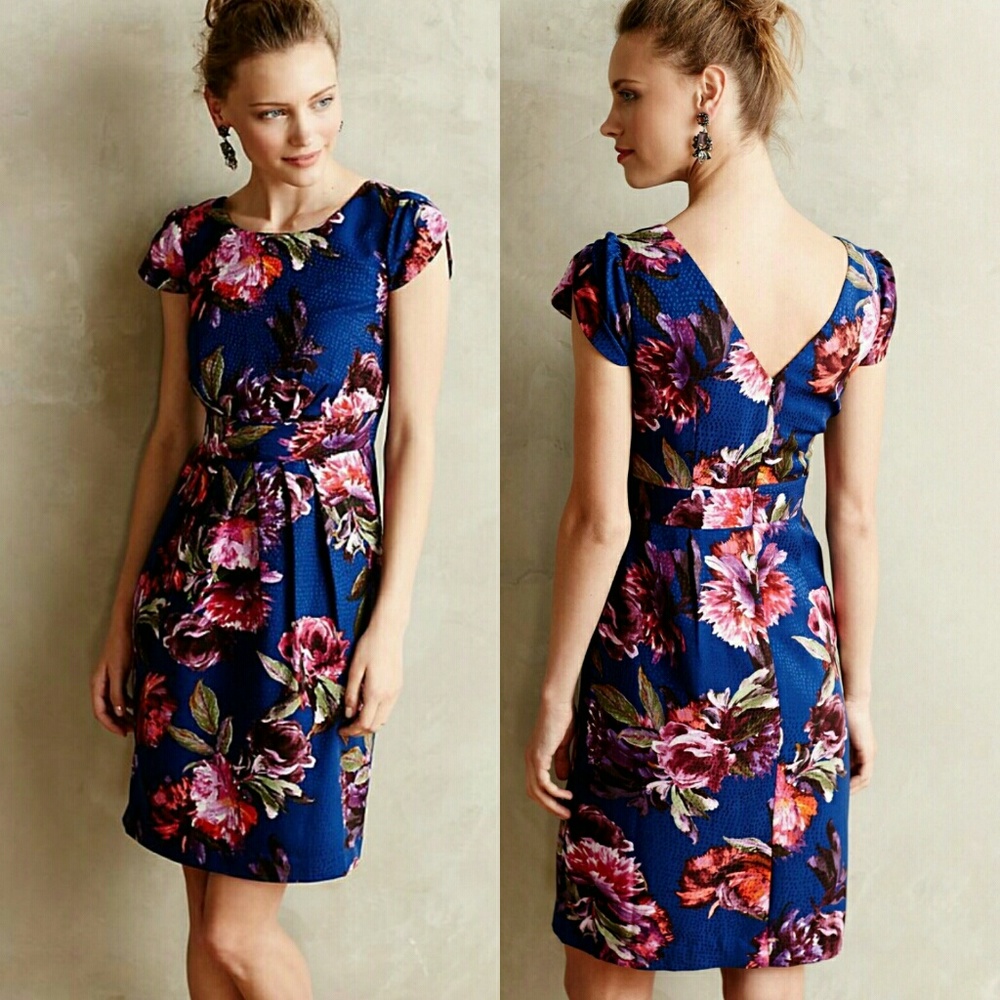 Anthropologie Moulinette Soeurs Rosado Sheath Dress Sz 8